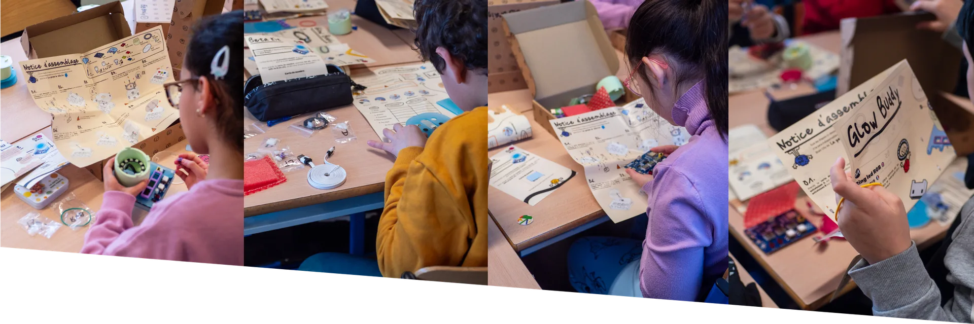 Des enfants en atelier Wubo